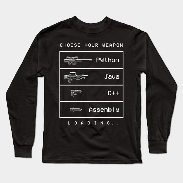 Programming language comparison Long Sleeve T-Shirt by mangobanana